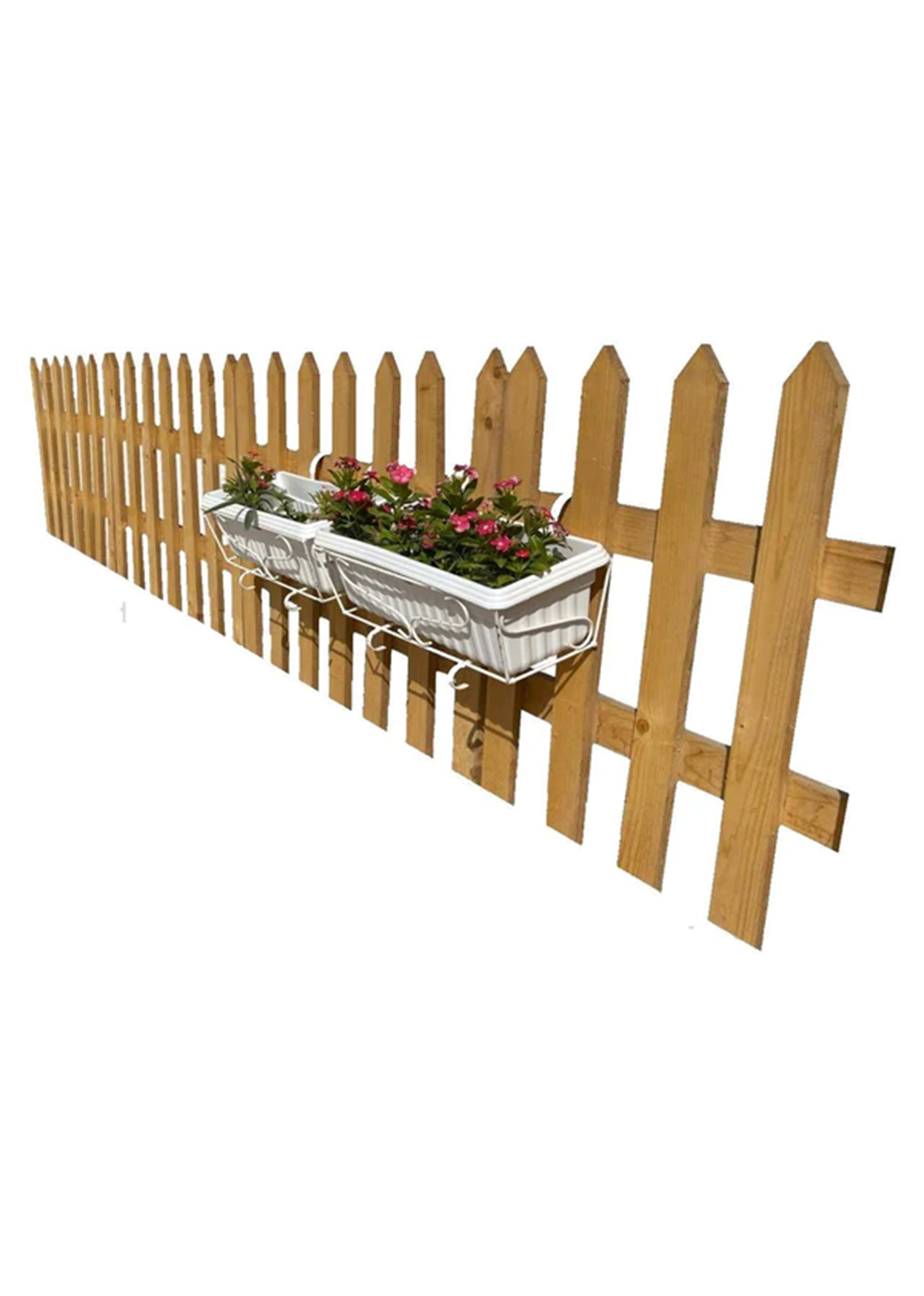Handmade Cut Shape Wooden Fence