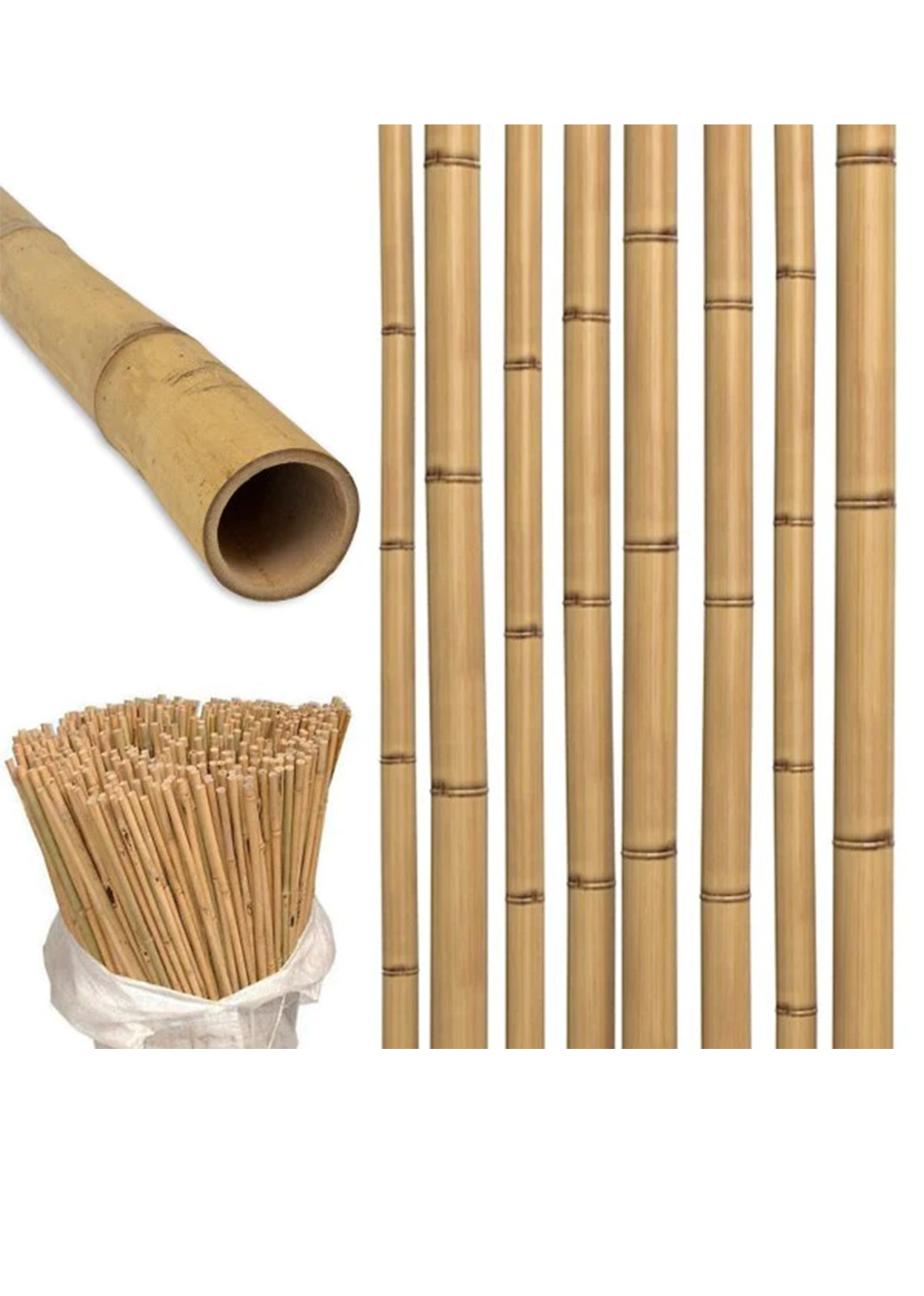 Bamboo Stick 15-30mm Dia