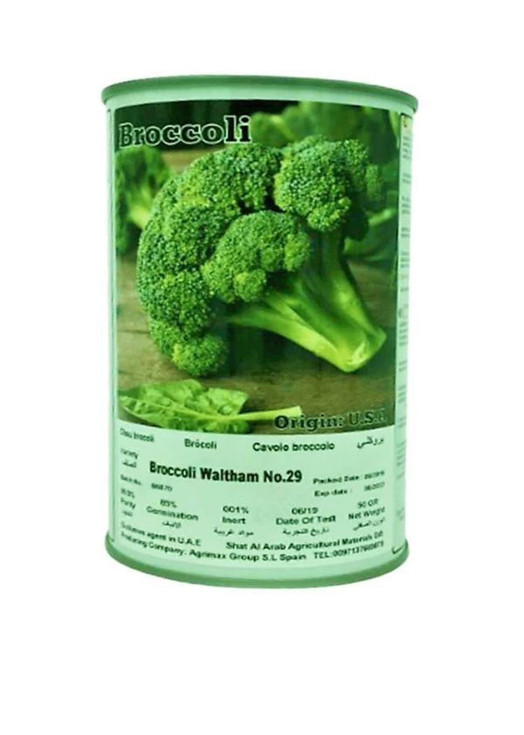 Broccoli Waltham 29 Seeds Tin